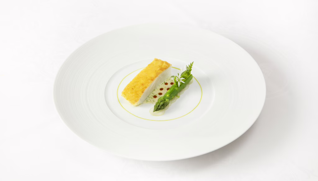Cornish Turbot Ton Sur Ton dish in The Ritz Restaurant