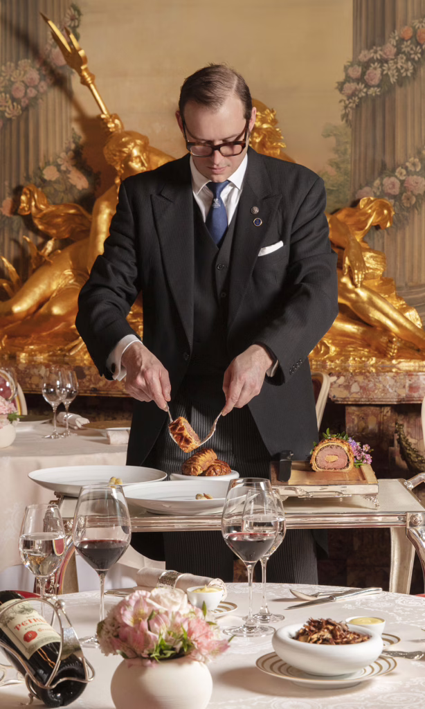 Beef Wellington at the Two Michelin Star Ritz Restaurant