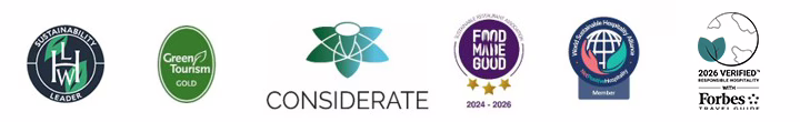 The Ritz London six sustainability accreditation logos